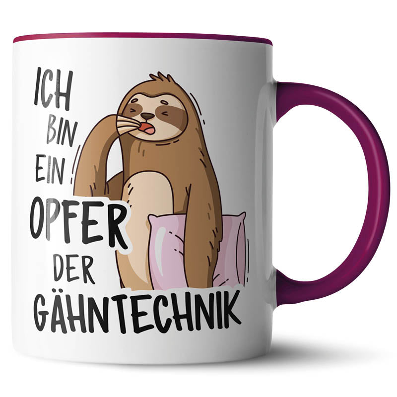 Keramiktasse mit lustigem Motiv #teamludorf