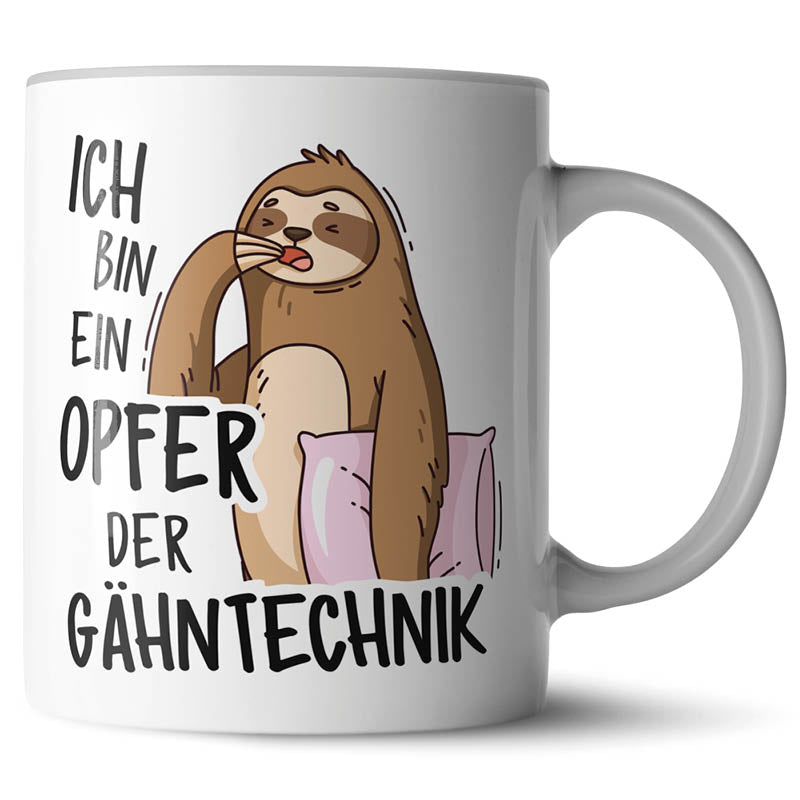 Keramiktasse mit lustigem Motiv #teamludorf