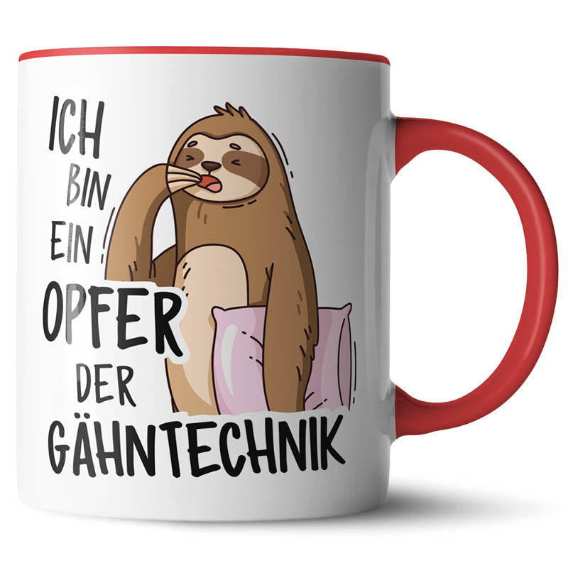 Keramiktasse mit lustigem Motiv #teamludorf