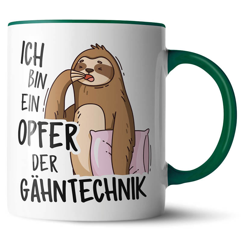 Keramiktasse mit lustigem Motiv #teamludorf