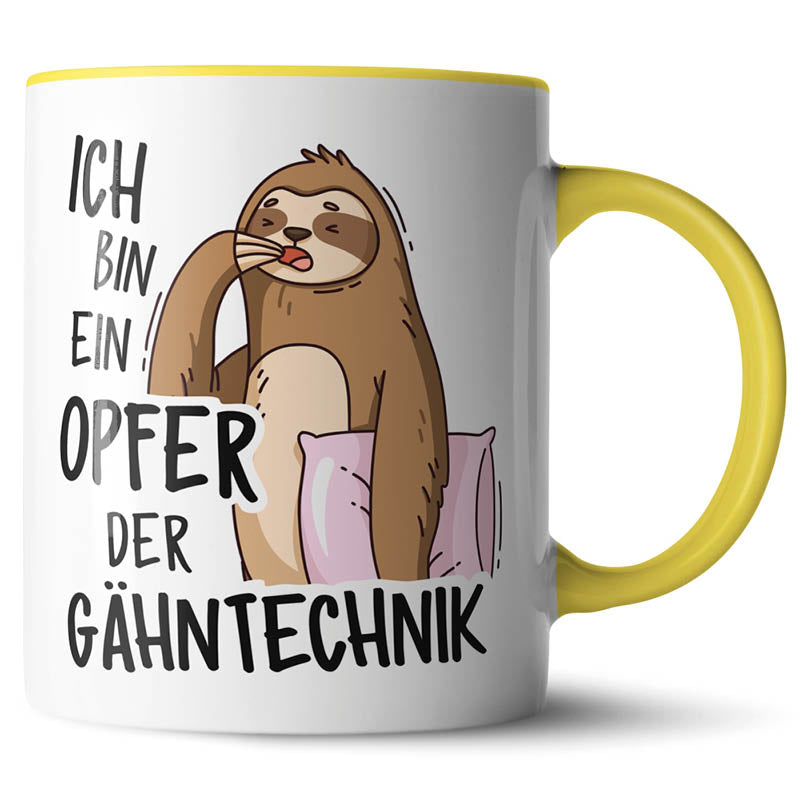 Keramiktasse mit lustigem Motiv #teamludorf