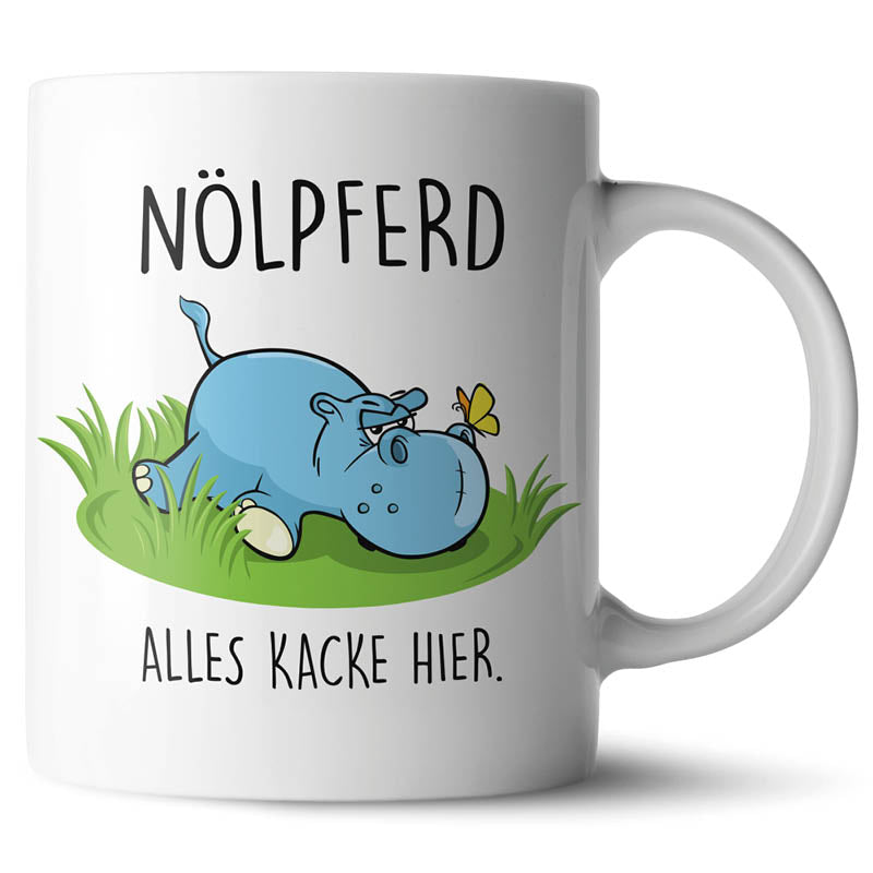 Keramiktasse mit lustigem Motiv #teamludorf