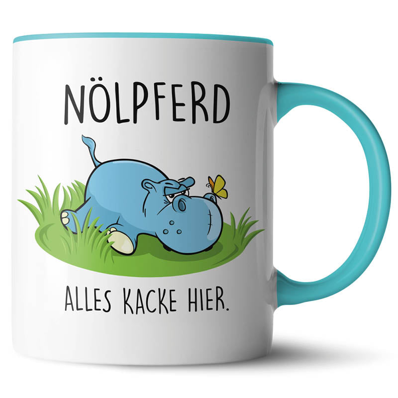 Keramiktasse mit lustigem Motiv #teamludorf
