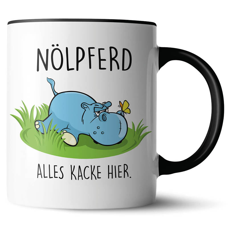 Keramiktasse mit lustigem Motiv #teamludorf