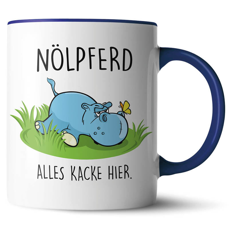 Keramiktasse mit lustigem Motiv #teamludorf