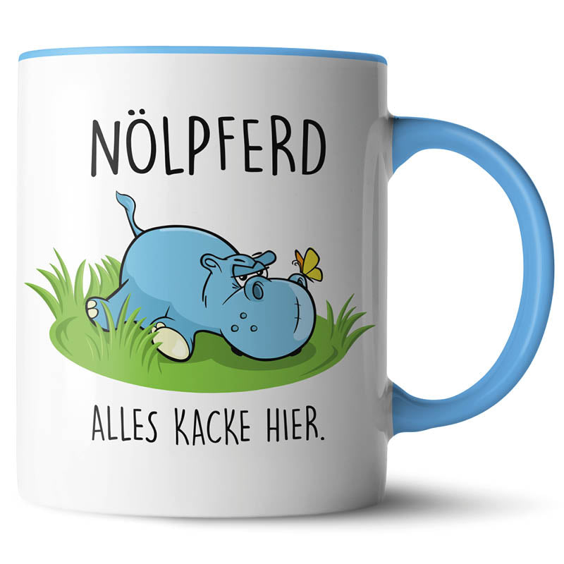 Keramiktasse mit lustigem Motiv #teamludorf