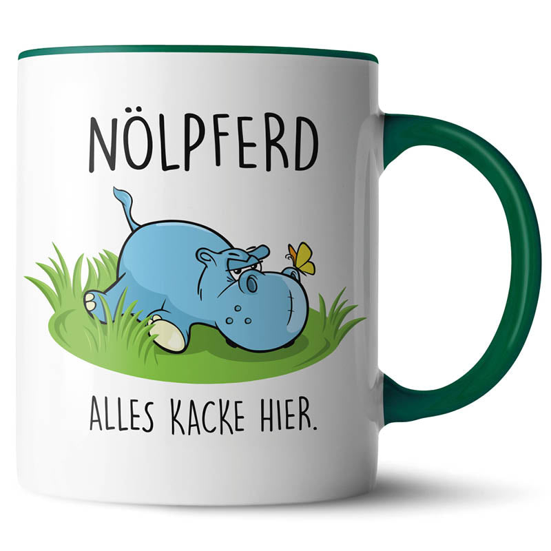 Keramiktasse mit lustigem Motiv #teamludorf