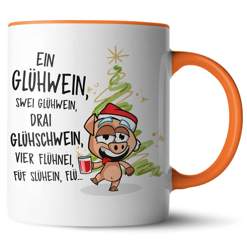 Keramiktasse mit lustigem Motiv #teamludorf