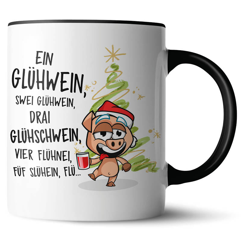 Keramiktasse mit lustigem Motiv #teamludorf