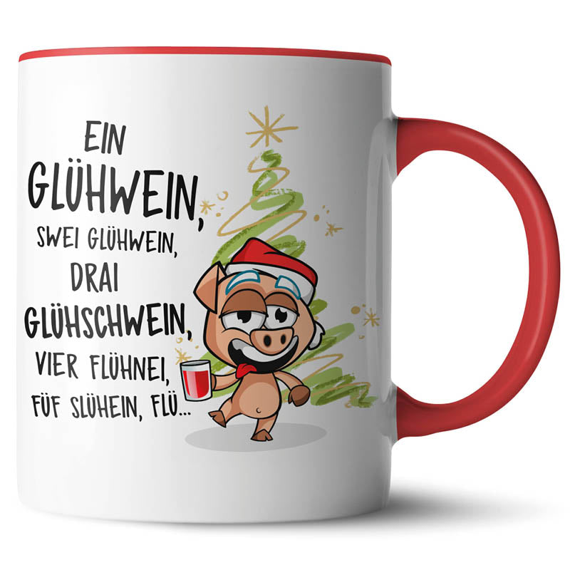 Keramiktasse mit lustigem Motiv #teamludorf