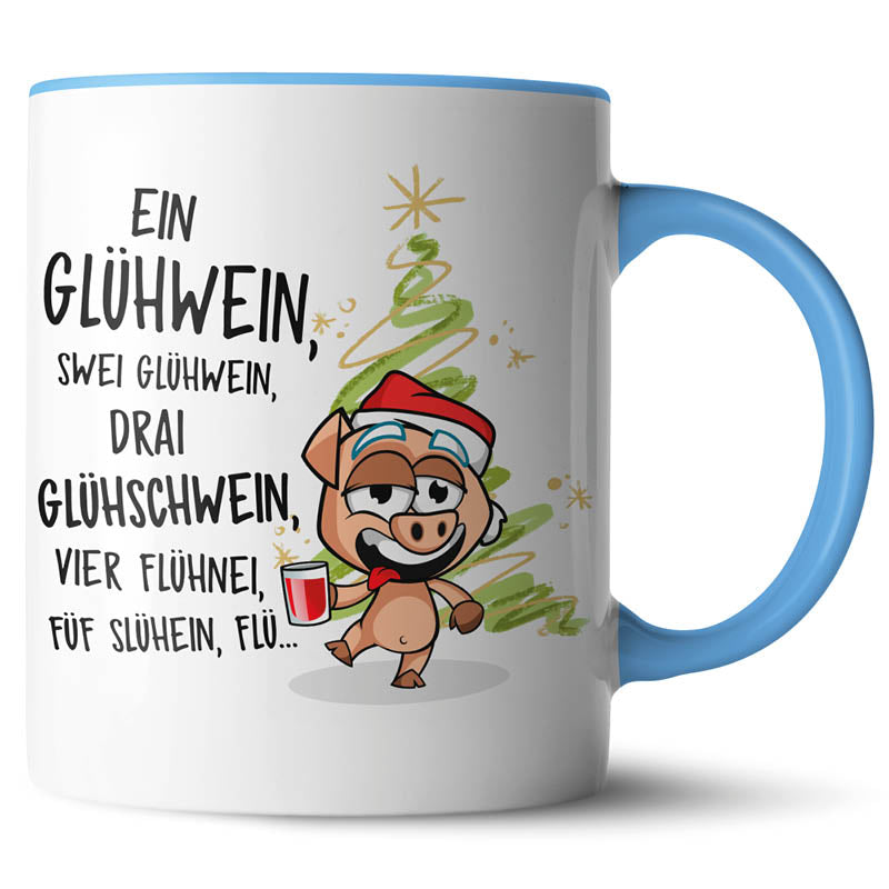 Keramiktasse mit lustigem Motiv #teamludorf