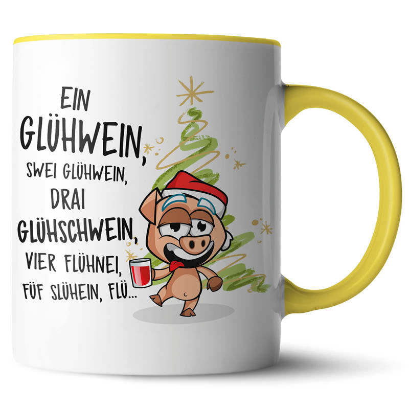 Keramiktasse mit lustigem Motiv #teamludorf
