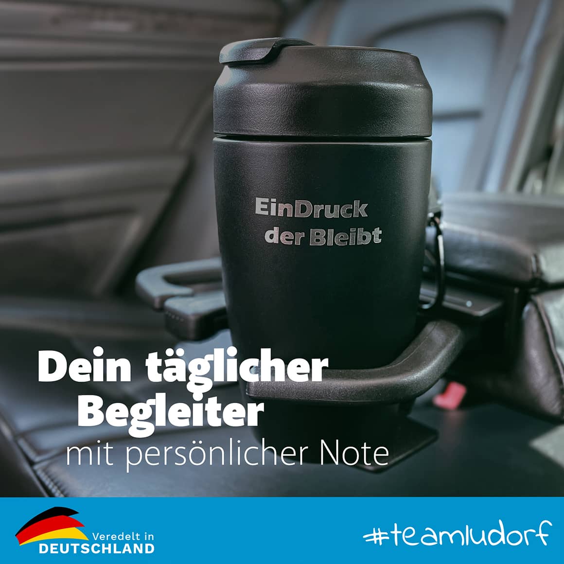 Thermobecher To Go im Auto Getränkehalter, ideal für unterwegs und Pendler