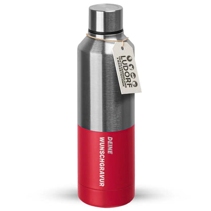 Thermosflasche SAFE 500 ml aus Edelstahl in Rot