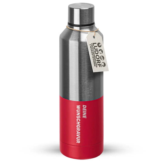 Thermosflasche SAFE 500 ml aus Edelstahl in Rot