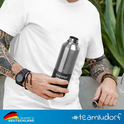 Detailansicht der geöffneten Thermosflasche SAFE aus Edelstahl