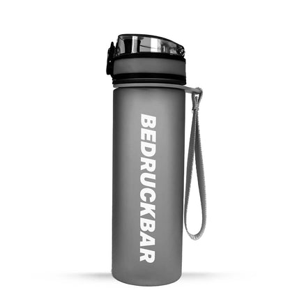 MiniCAMPOS Trinkflasche 600 ml Schwarz – individuell bedruckbar, BPA-frei