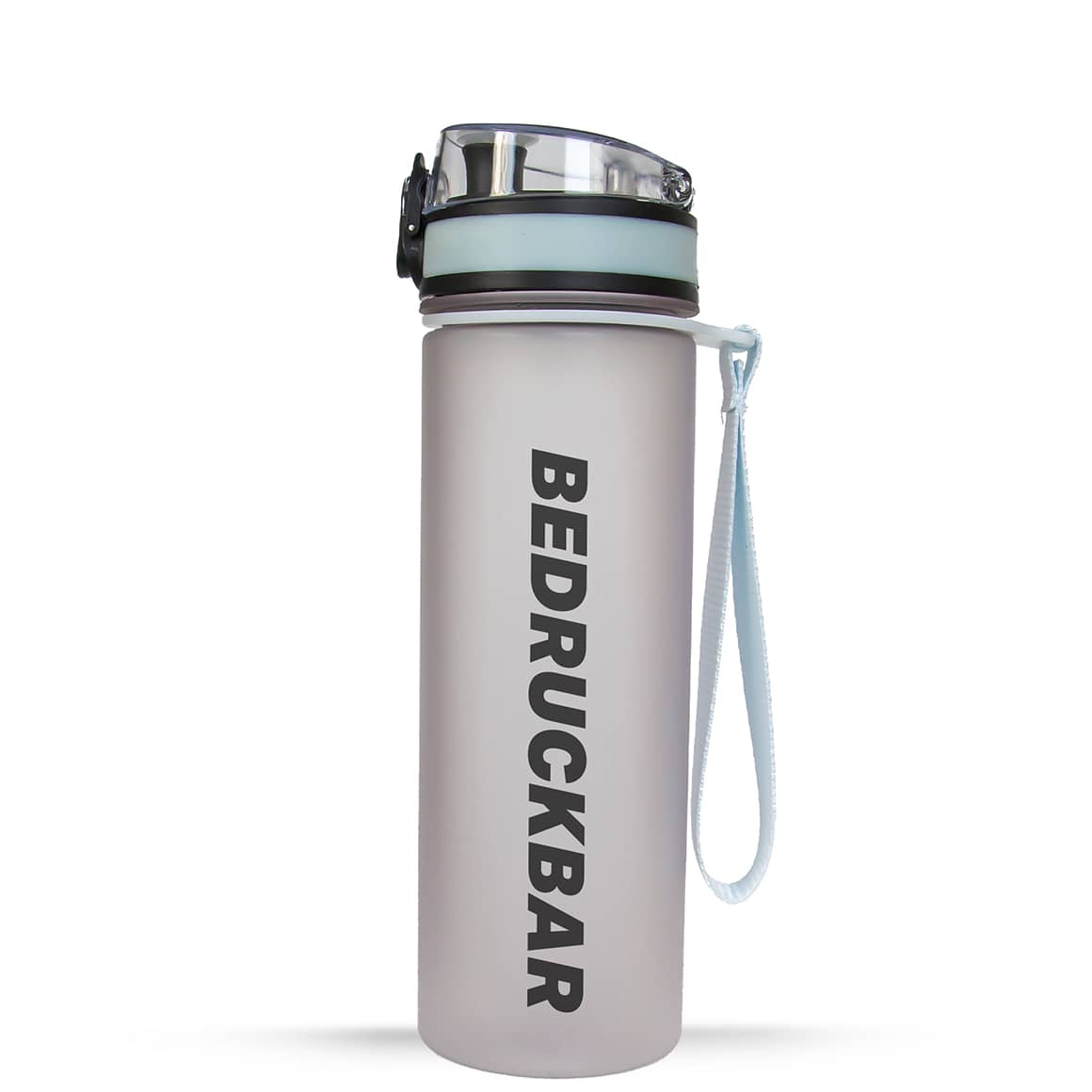 MiniCAMPOS Trinkflasche 600 ml Transparent – personalisierbar mit Logo oder Namen