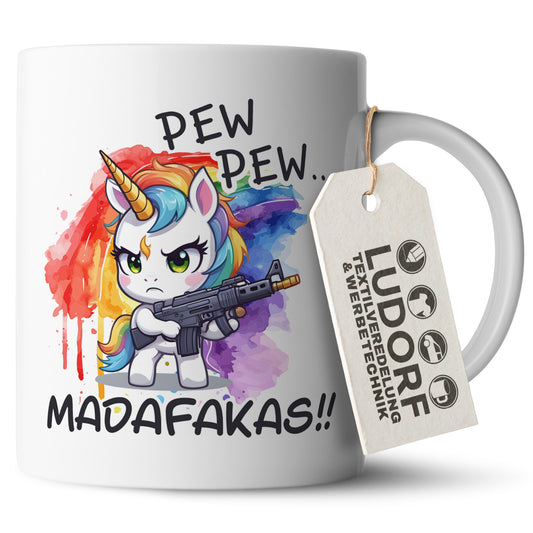 #teamludorf - Tasse - Humorvolles Nilpferd Design Alles Kacke - Altrosa Henkel und Inneres - Robuste Keramik Kaffeetasse, Spülmaschinenfest, Mikrowellengeeignet, Geschenk für Frauen Ludorf Textilveredelung & Werbetechnik
