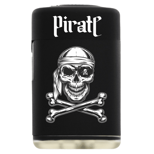 Windfestes Feuerzeug „Piraten“ mit Totenkopf-Motiv